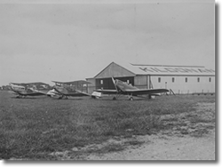 Aircraft outside Kildonan hangar, summer 1934.